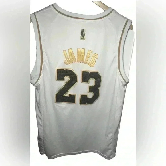 T-Gold Series of The NBA Of Angeles Lakers Brand Nike  Size 50 Lebron Jame - Picture 2 of 8
